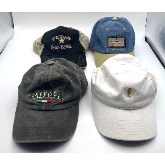 Lot Of 12 Vintage Baseball Caps Bucket Hats Notre Dame NCAA Italy France Greece - Picture 3 of 16